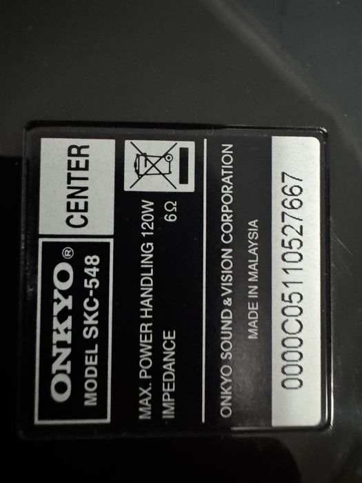 Sistem Home Cinema:Onkyo TX-DS555 7.1 cu 5 boxe + subwoofer