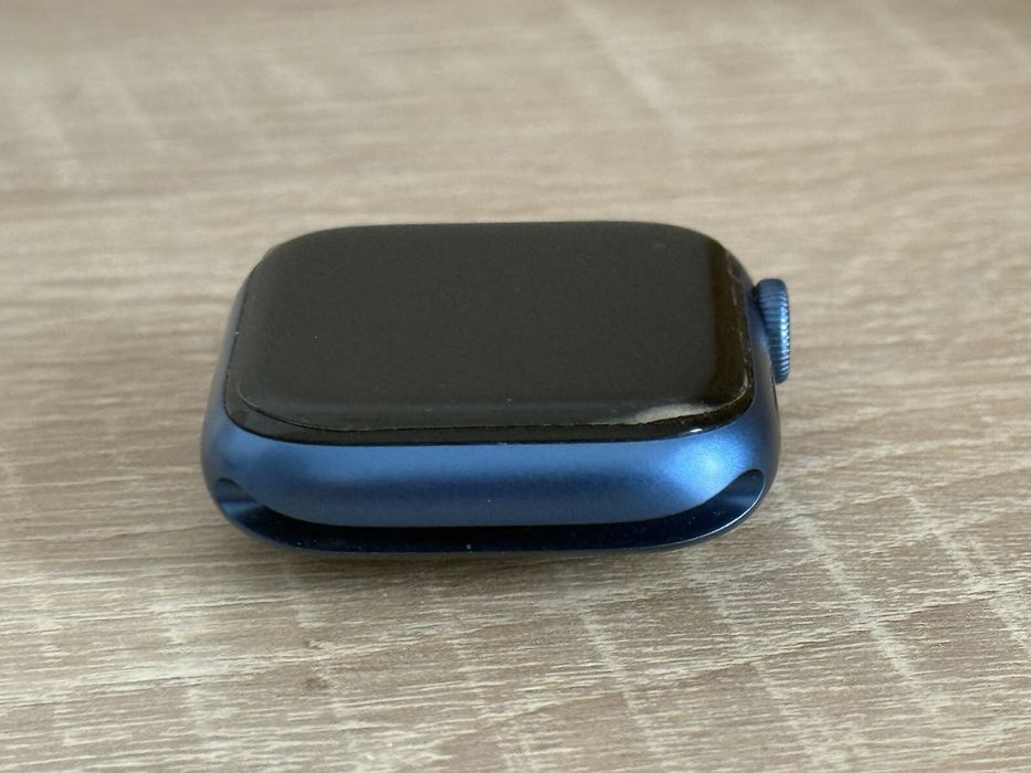 Apple Watch Series 7, GPS + Cellular, 45mm Blue Aluminium Case,