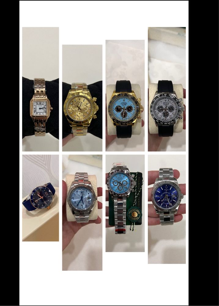 Rolex Daytona Datejust Audemars Piguet Cartier Omega Longines Patek
