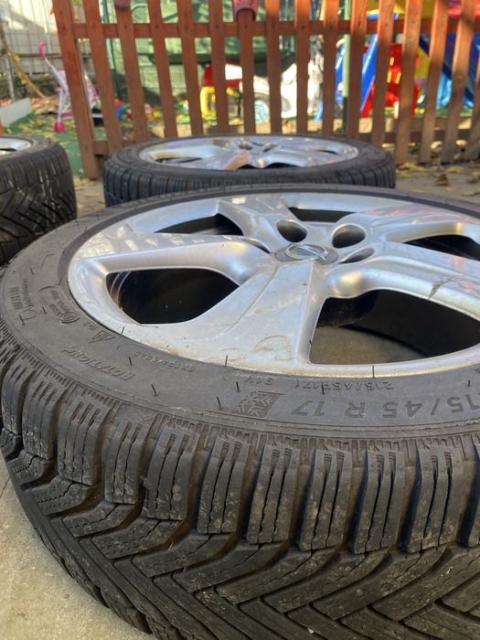 Set jante 215/45 R17 cu cauciucuri Michelin Alpin 6