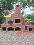Gratar rustic de cărămidă plita țărănească cuptor de pâine afumături m