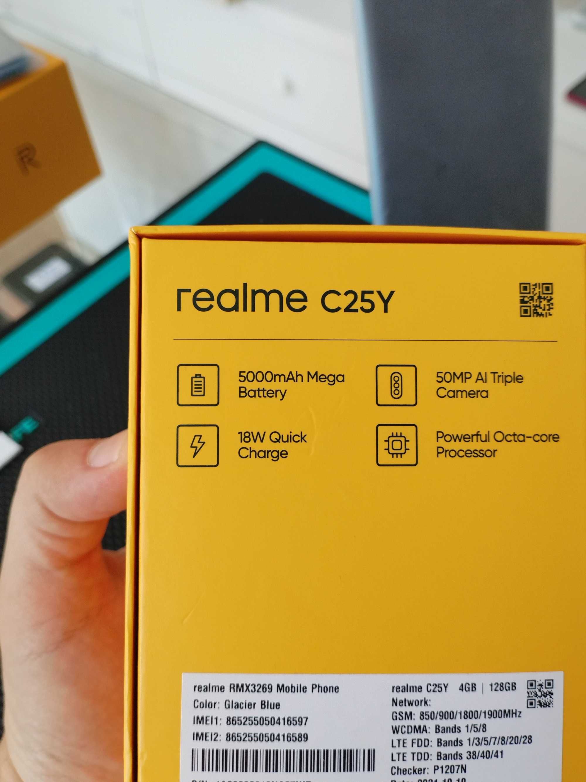 Realme C25Y, 4GB RAM, 128GB, Nou, Garantie