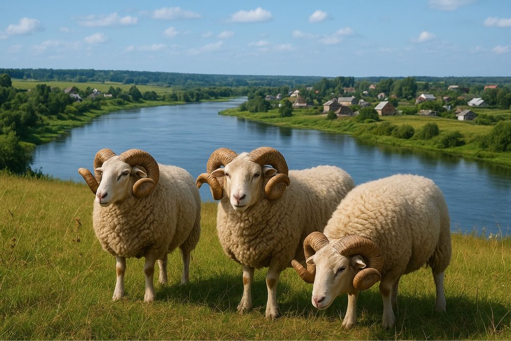 Продам баранов (курдючные, порода Эдельбай)