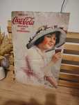 Reclamă vintage Coca Cola, tablou, panou vechi