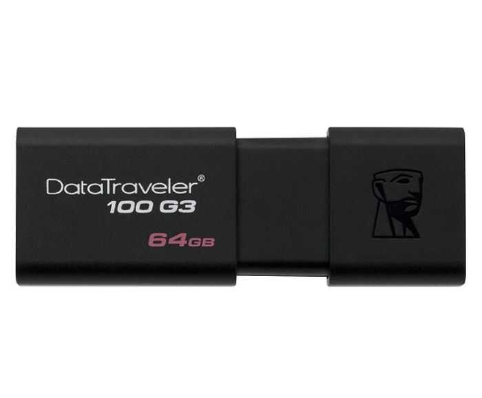 Флаш памет KINGSTON DATATRAVELER 100 G3, преносима USB 3.0, 64GB