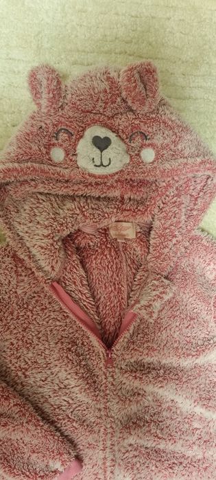 Домашен пухкав гащеризон за момиче 10-12г.