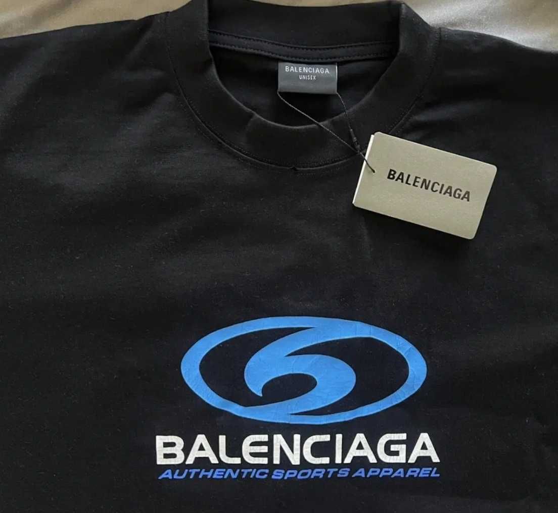 Balenciaga мъжка тениска в черно , мъжки тениски памучни