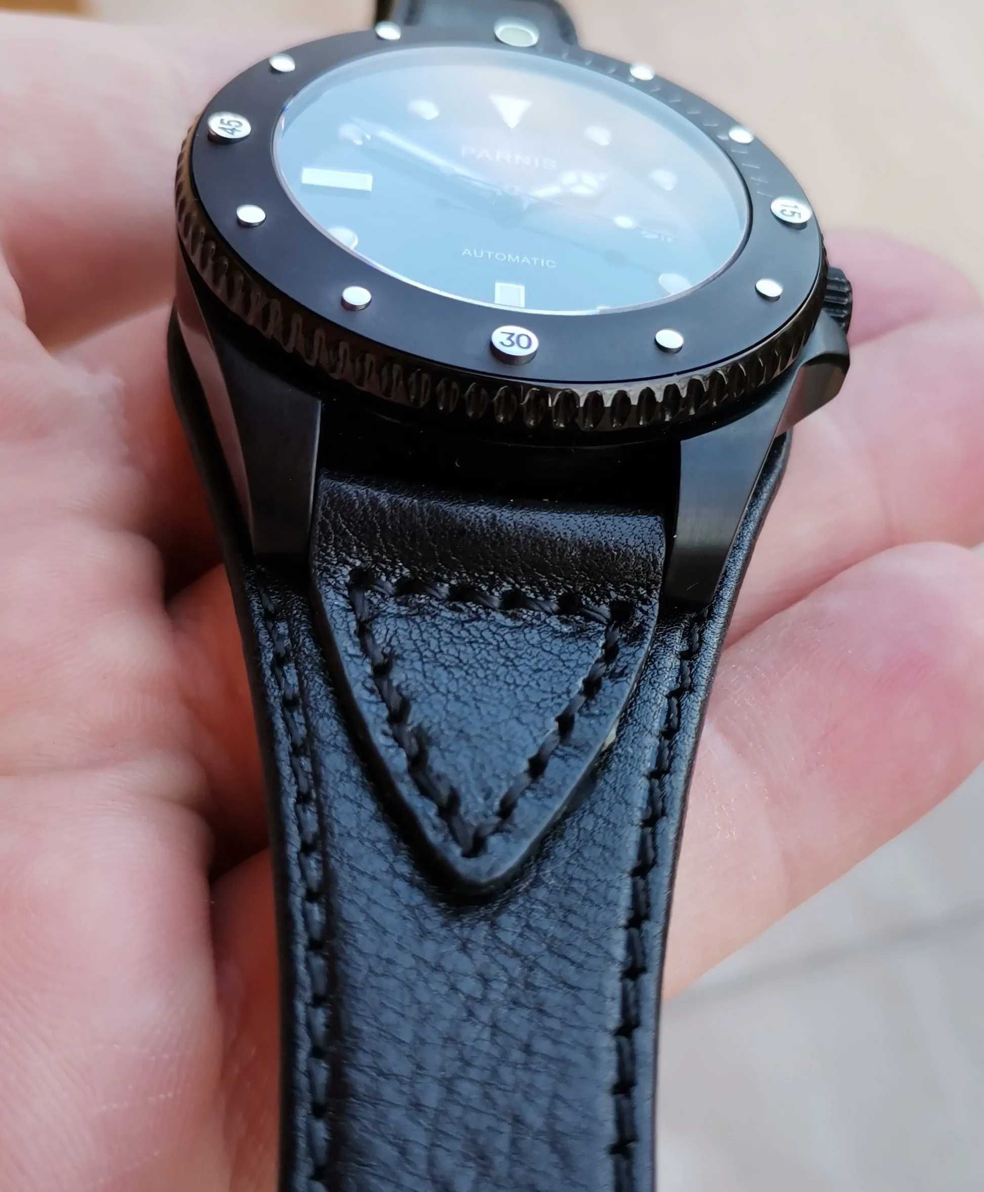 Parnis 43 mm Black Submariner Automatic