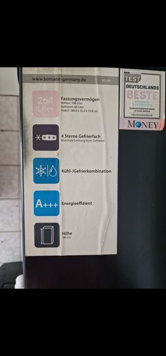 Bomann combina frigorifica 180 H 264 L