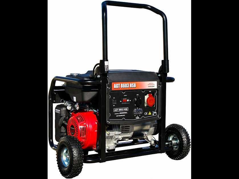 Generator de curent 400V AGT 8603 HSB TTL mot. HONDA 8.25kVA benzina