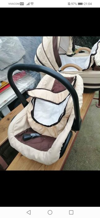 Комбинирана количка 3 в 1 с кош за кола