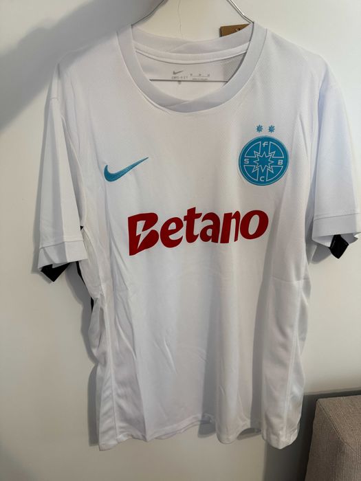 Tricou FCSB Steaua alb sezonul nou fotbal