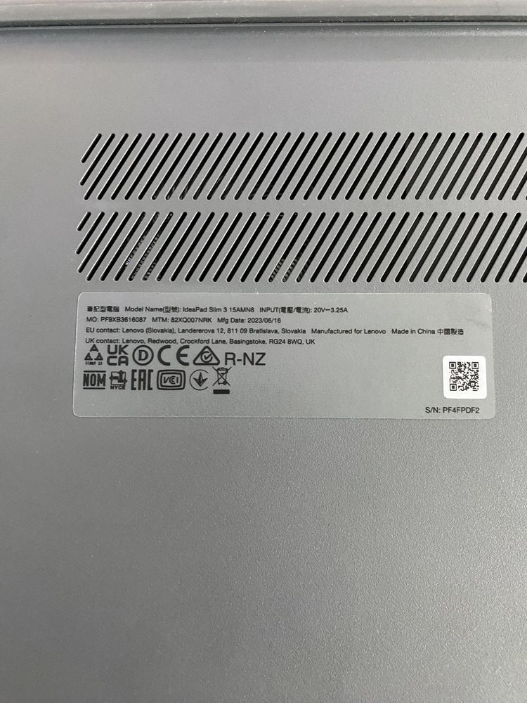 Новый Lenovo Ryzen 5-7520U/ОЗУ-8ГБ/ССД-512ГБ цикл 4, емкость 100