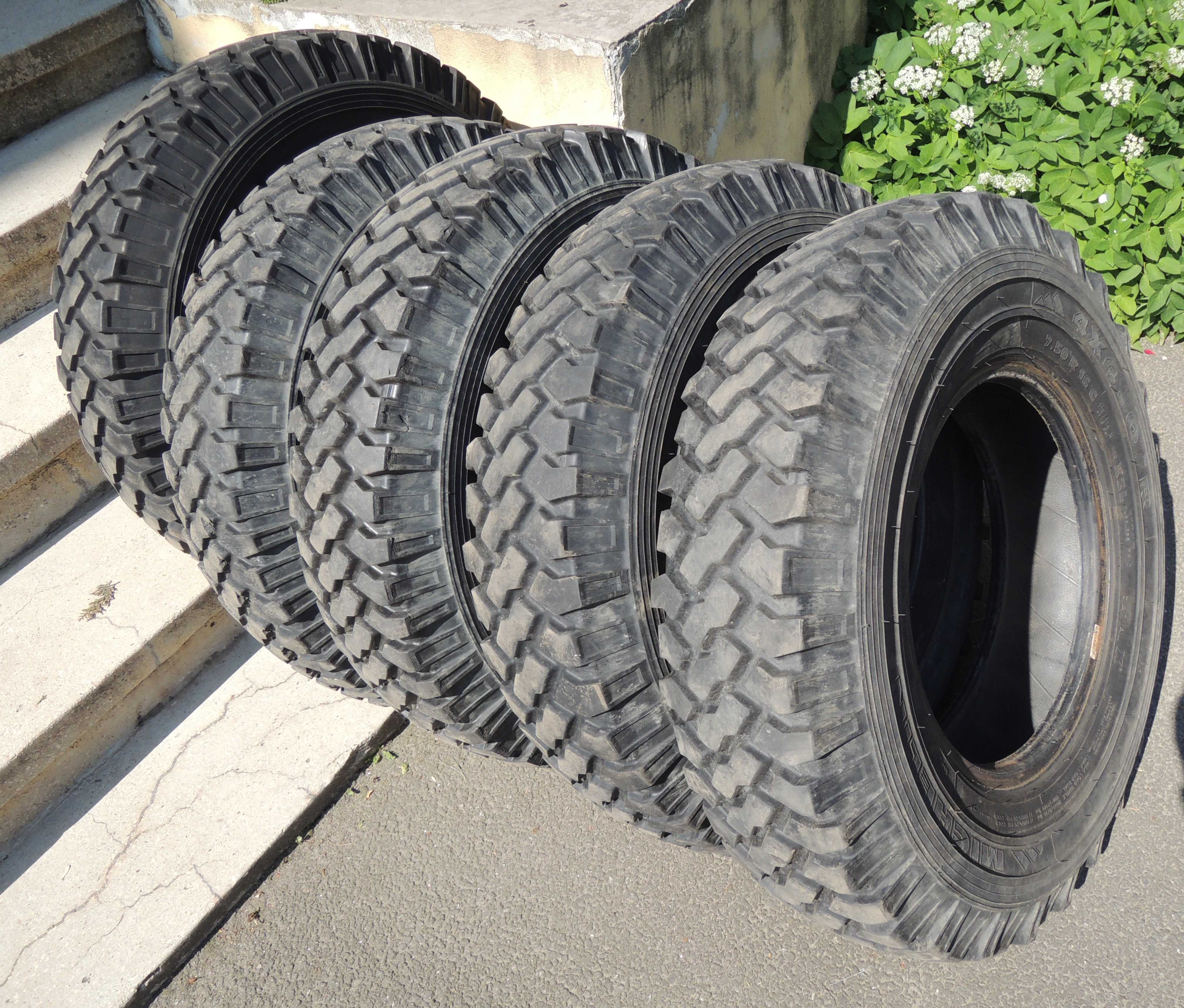 Anvelope teren Michelin 4x4 O/R XZL 7.50 R16C 116N 5 bucati