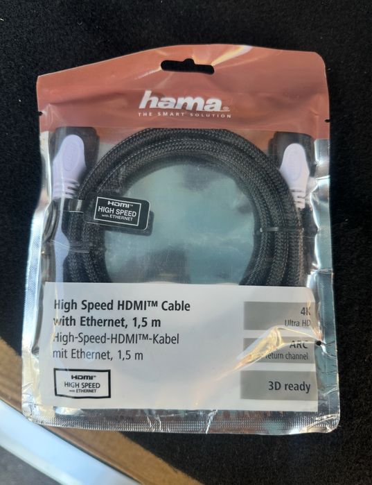 High Speed HDMI Cable  with Ethernet, 1,5 m