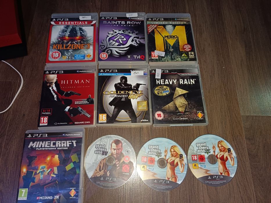 10 Jocuri PlayStation 3/PS3 Hitman/GTA 4-5/Minecraft/Metro/Killzone
