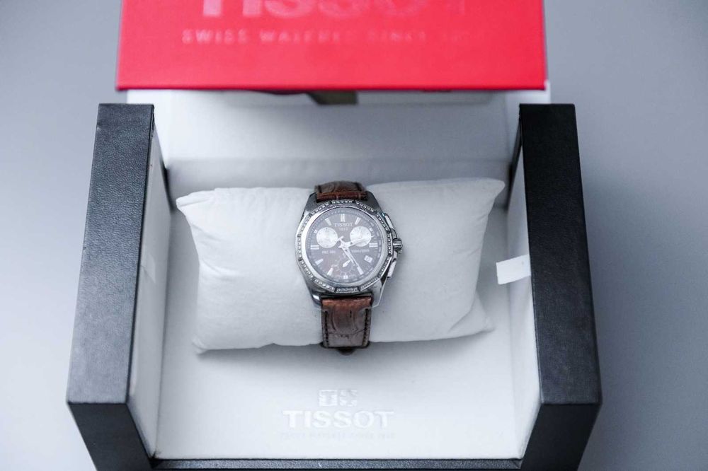 Ceas Tissot Chronograph PRC100 cu mini-diamante