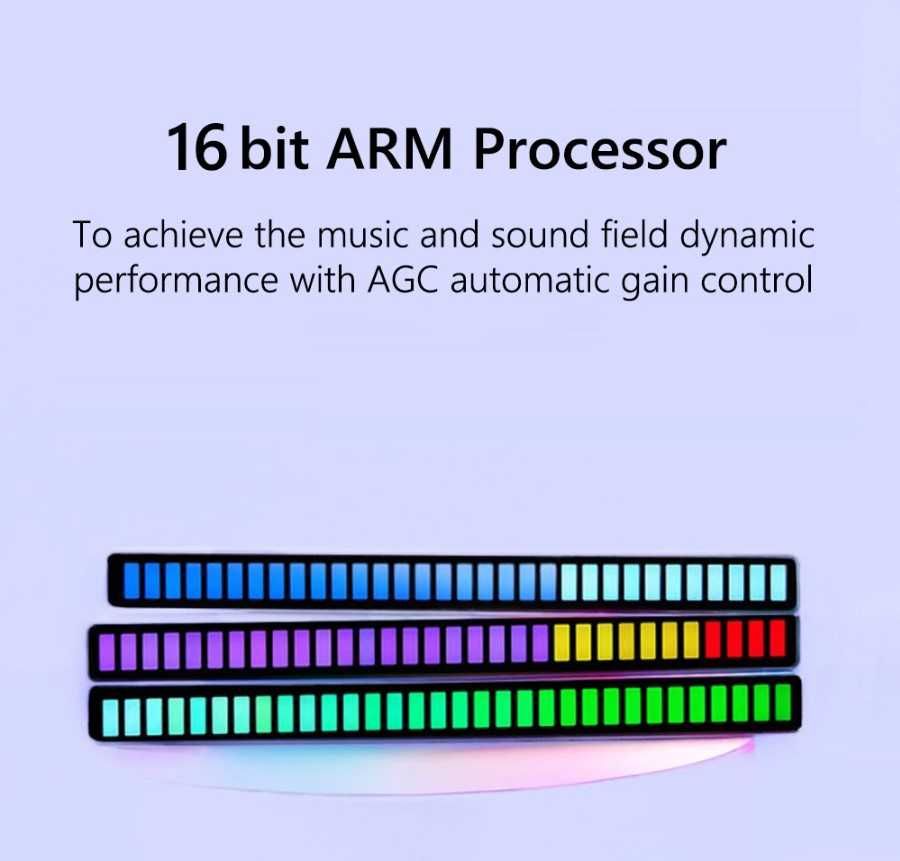 НОВ! RGB LED Светлинен Еквалайзер Цветомузика