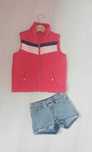 Vesta ESPRIT si Blugi Scurti H&M 8-9 ani