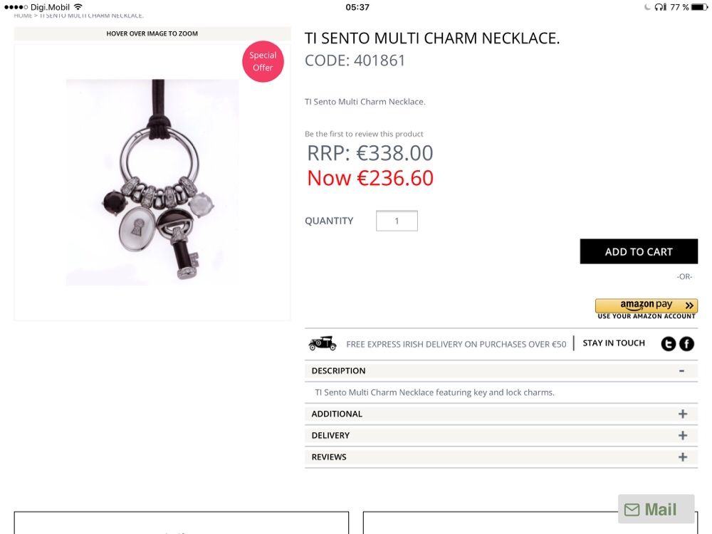 Ti SENTO Pandantiv multi charm Ti Sento din Argint 925