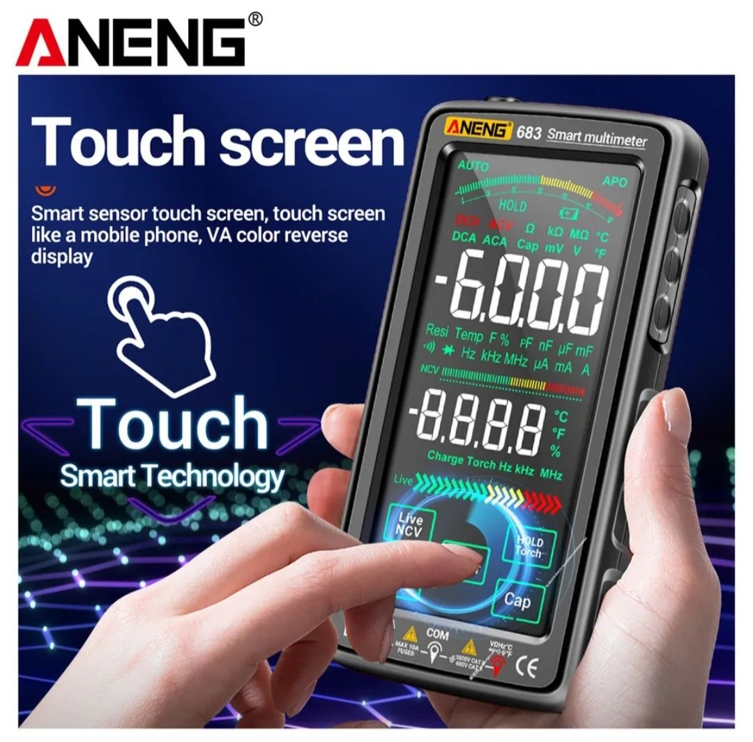 Интелигентен мултицет ANENG 683 с touch дисплей
