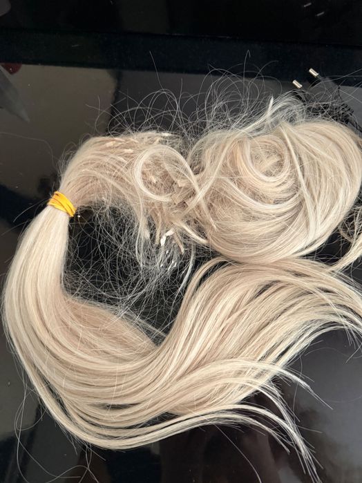 Естествена коса подходяща за кератинови кичури