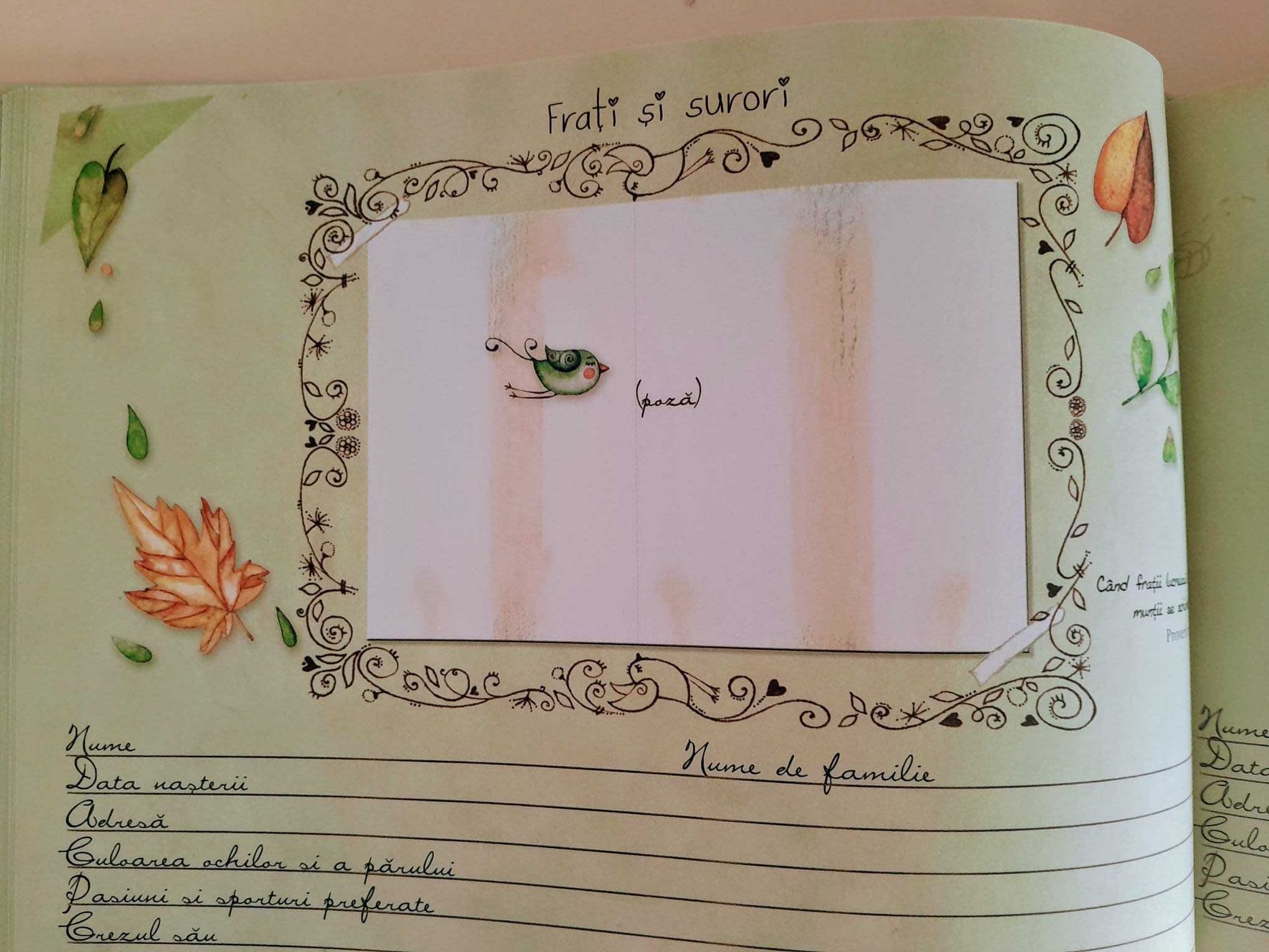 Arborele GENEALOGIC al familiei mele  - carte pentru copii si tineri