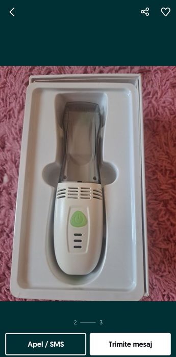 Aparat de tuns cu aspirare