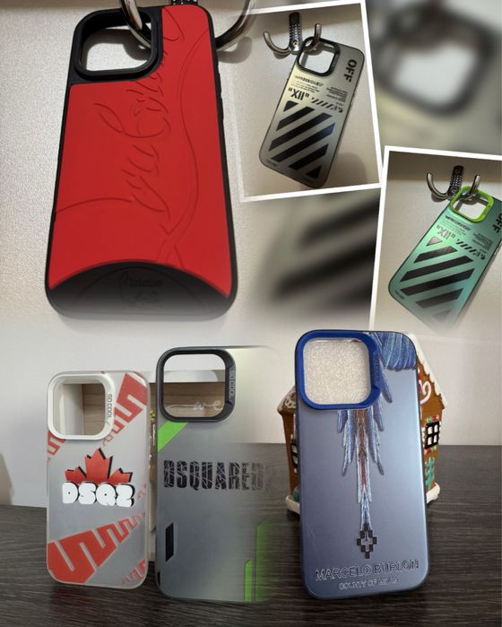 Husa Off White, Louboutin, Burlon, DSQUARED iPhone 16 Pro / 16 Pro Max