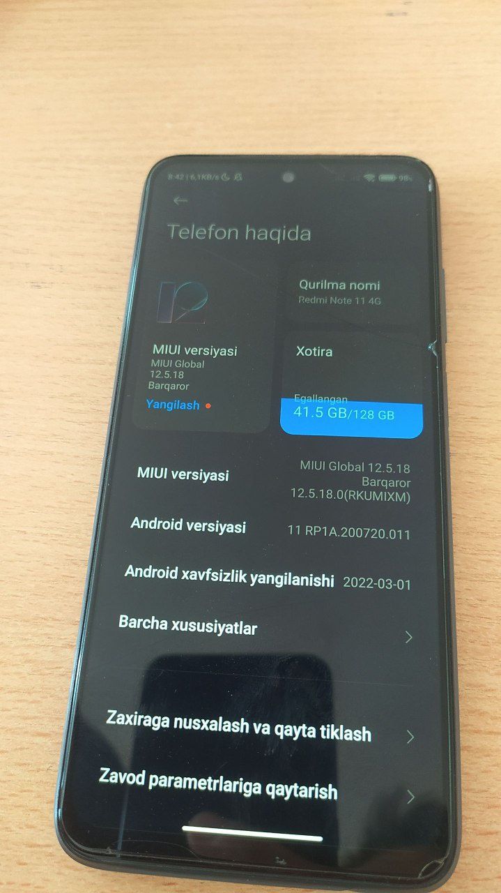 Xaiomi Redmi note 11