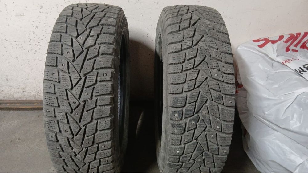 4шт R14 шипованные шины Dunlop