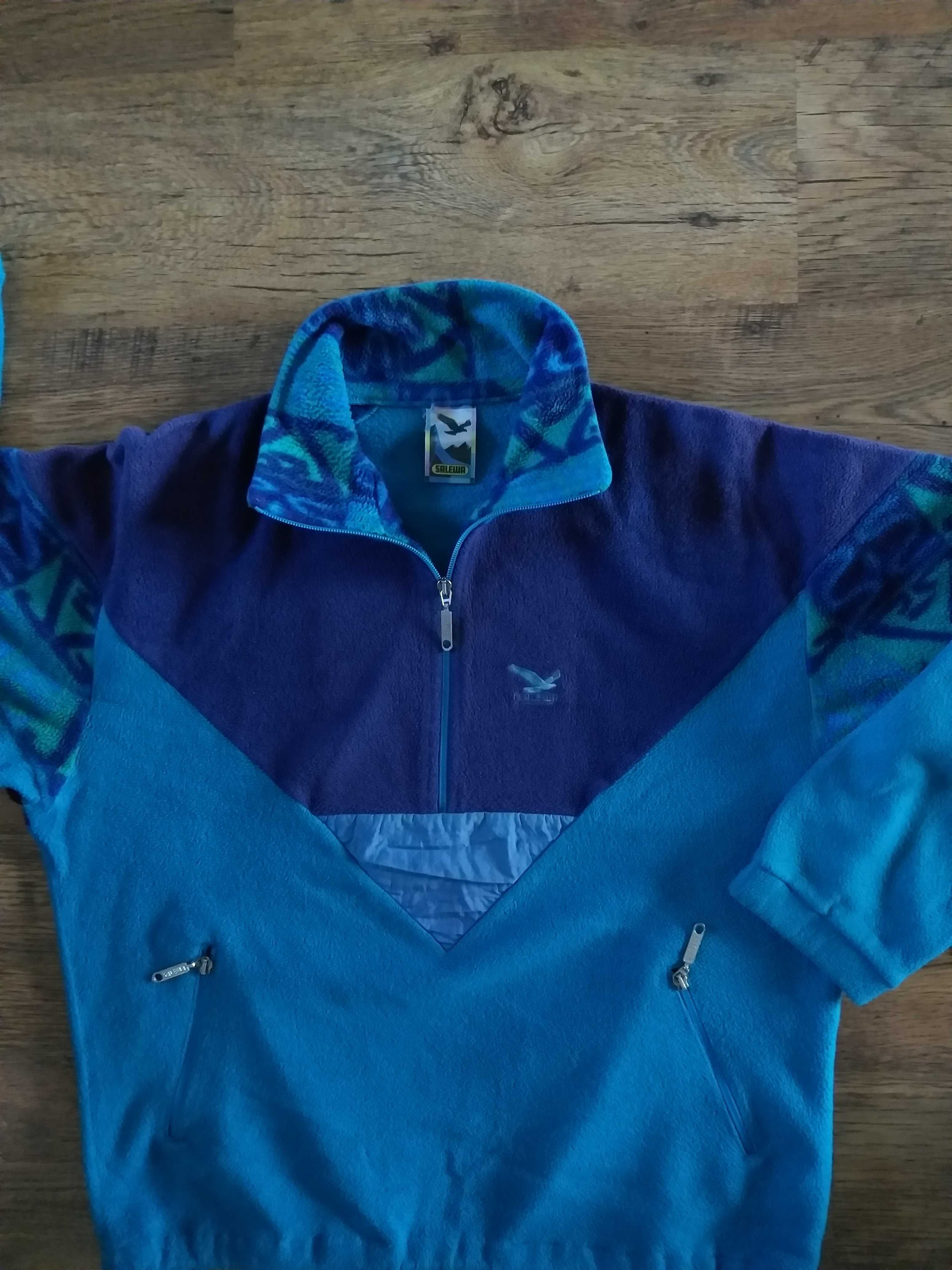 SALEWA VINTAGE FLEECE HALF ZIP - туризъм ретро полар  от 80 те години