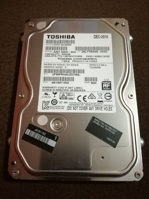 Хард диск за настолен компютър 500 GB