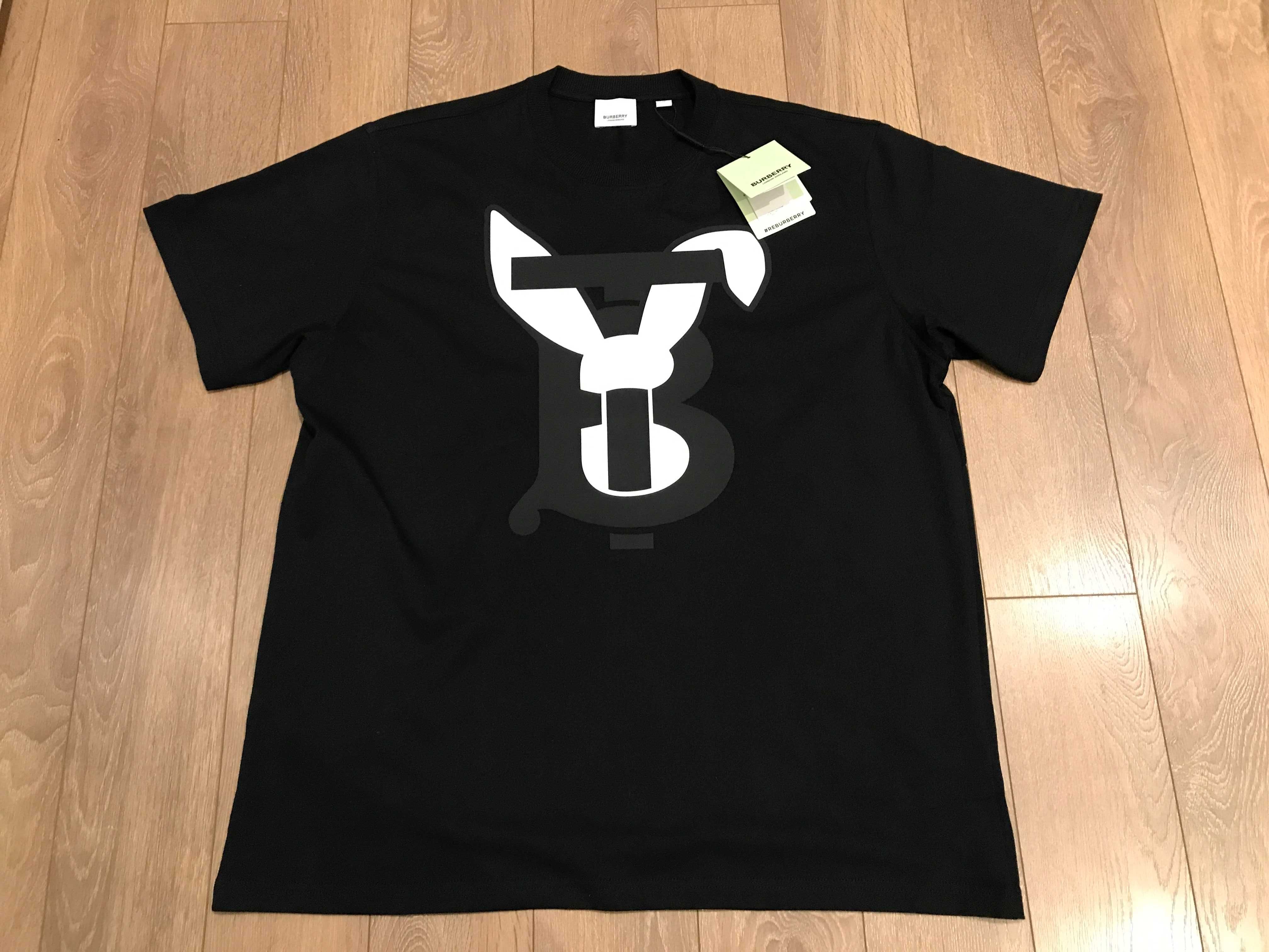 BURBERRY, Rabbit,ОРИГИНАЛНА тениска, oversized, размери: S, M и L