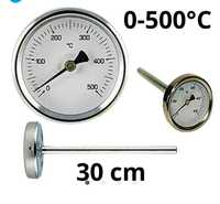 Термометър с дълга сонда 30 сантиметра за зидана пещ и други