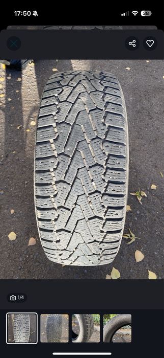 Продам зимние шипованные шины 225/65/17