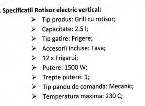 Livoo Rotisor electric vertical DOM323 - nou