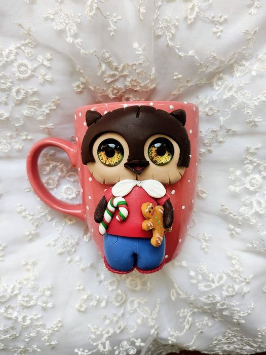 Чаши с декорация от полимерна глина