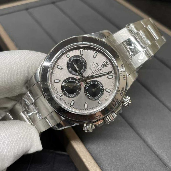 rolex daytona 4130 grey dial