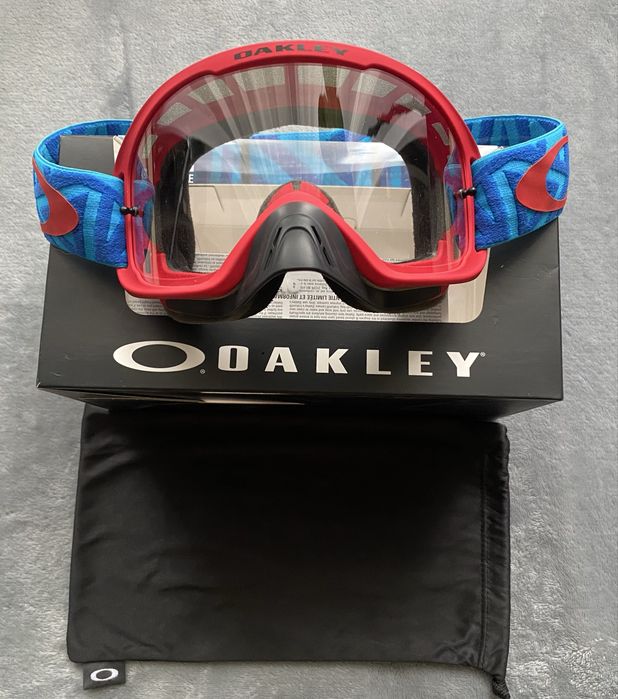 Ochelari noi Cross-enduro Oakley O Frame 2.0 Pro angle red-clear lens