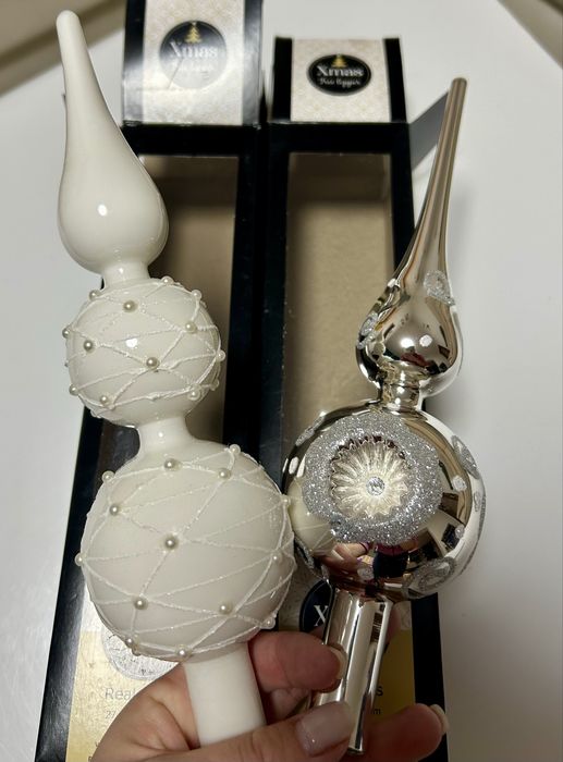 Стъклени коледни играчки, немско качество