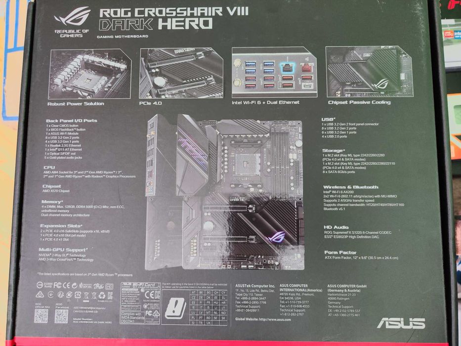 ASUS ROG Crosshair VIII Dark Hero X570