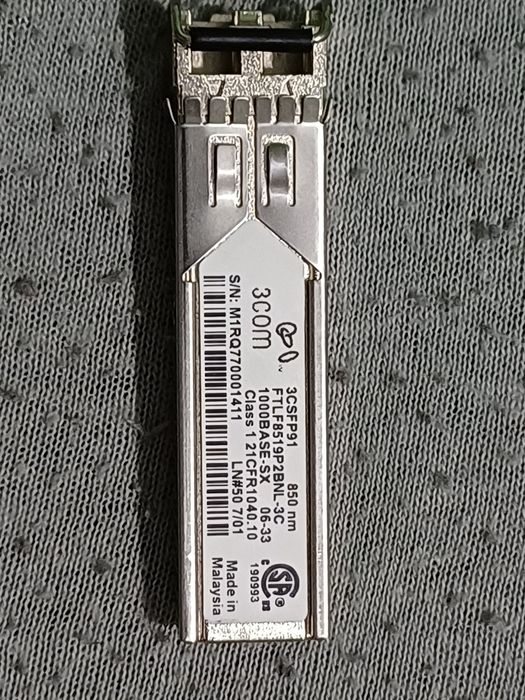 Modul 3COM 3CSFP91 GBIC 1000BASE-SX SFP 850nm Transceivers 1000base-SX