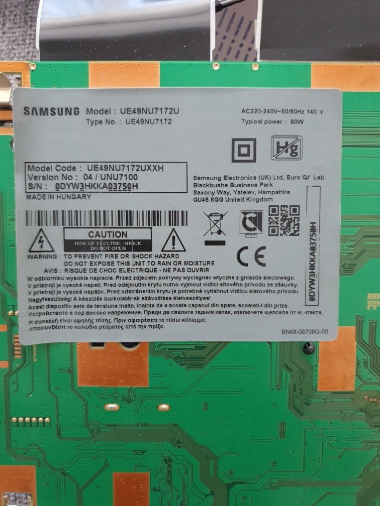 Placa de baza Samsung Tv