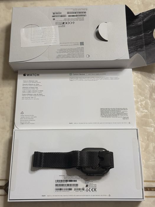 Apple Watch Ultra 2, GPS, Cellular, Carcasa Black Titanium 49mm