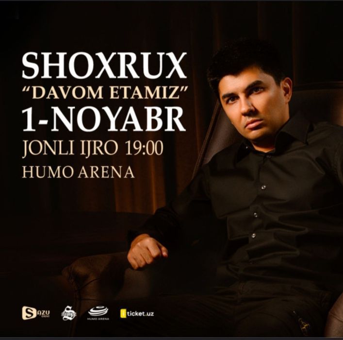 Shoxrux konsertiga bilet