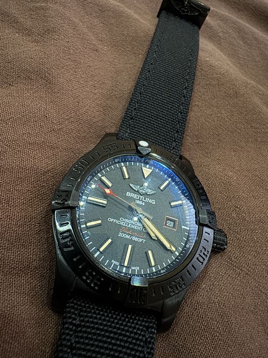 Мъжки часовник Breitling Superocean 44 Black Steel