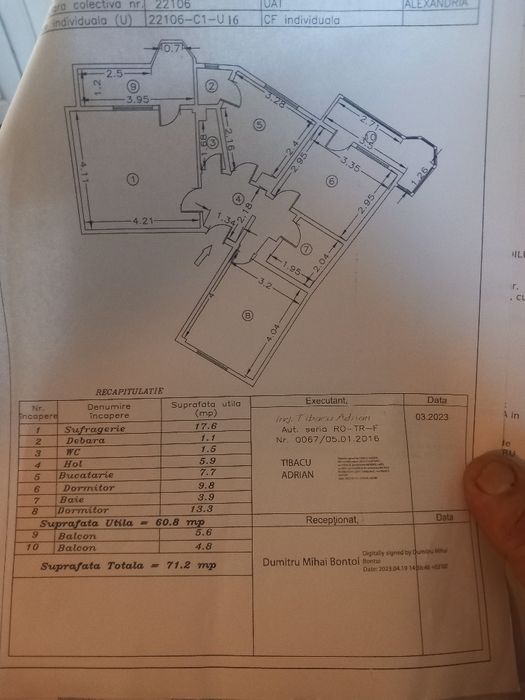 Vand apartament în Alexandria, jud Teleorman