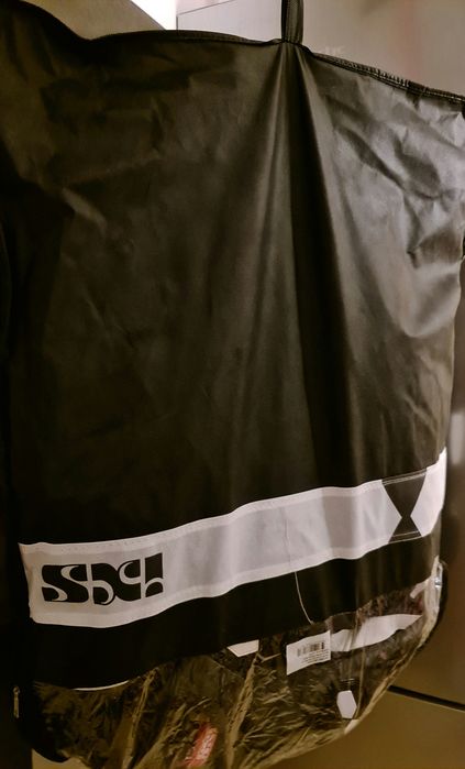 Geaca moto racing IXS piele textil 52/54_M_L. NOI. GECI MOTO NOI