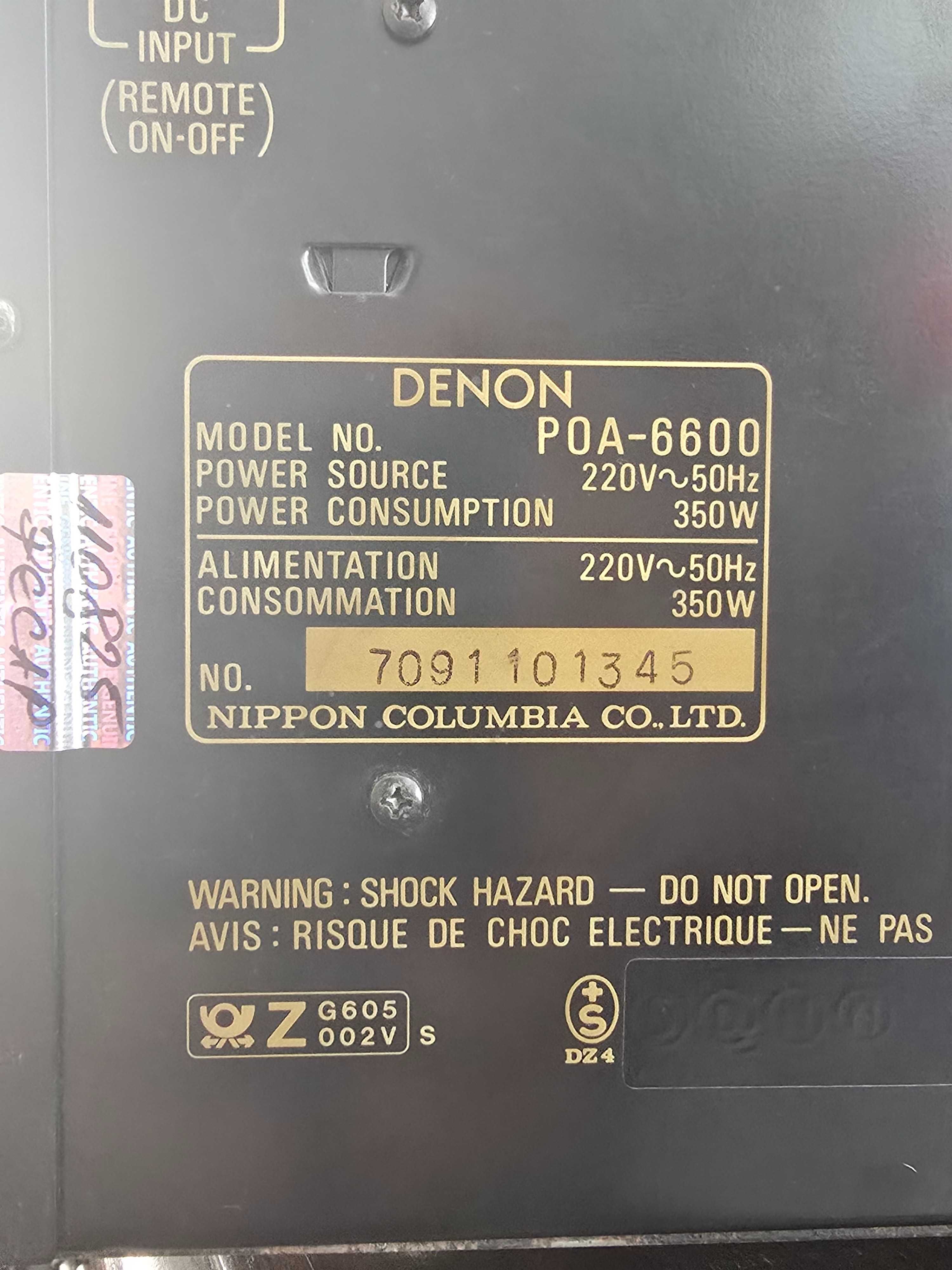 Моноблокове DENON POA-6600, Рекапнати!